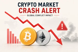 Bitcoin & Ethereum Crash Alert due to Global Conflict
