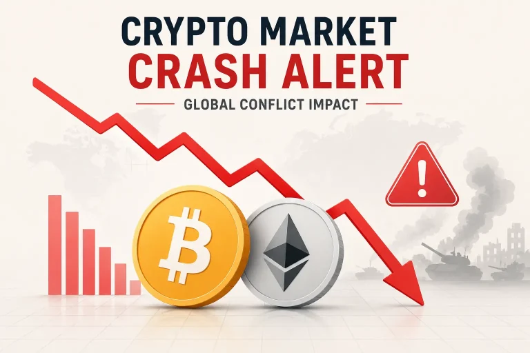 Bitcoin & Ethereum Crash Alert due to Global Conflict