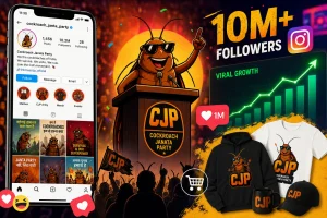 Cockroach Janata Party Viral Economy on Instagram