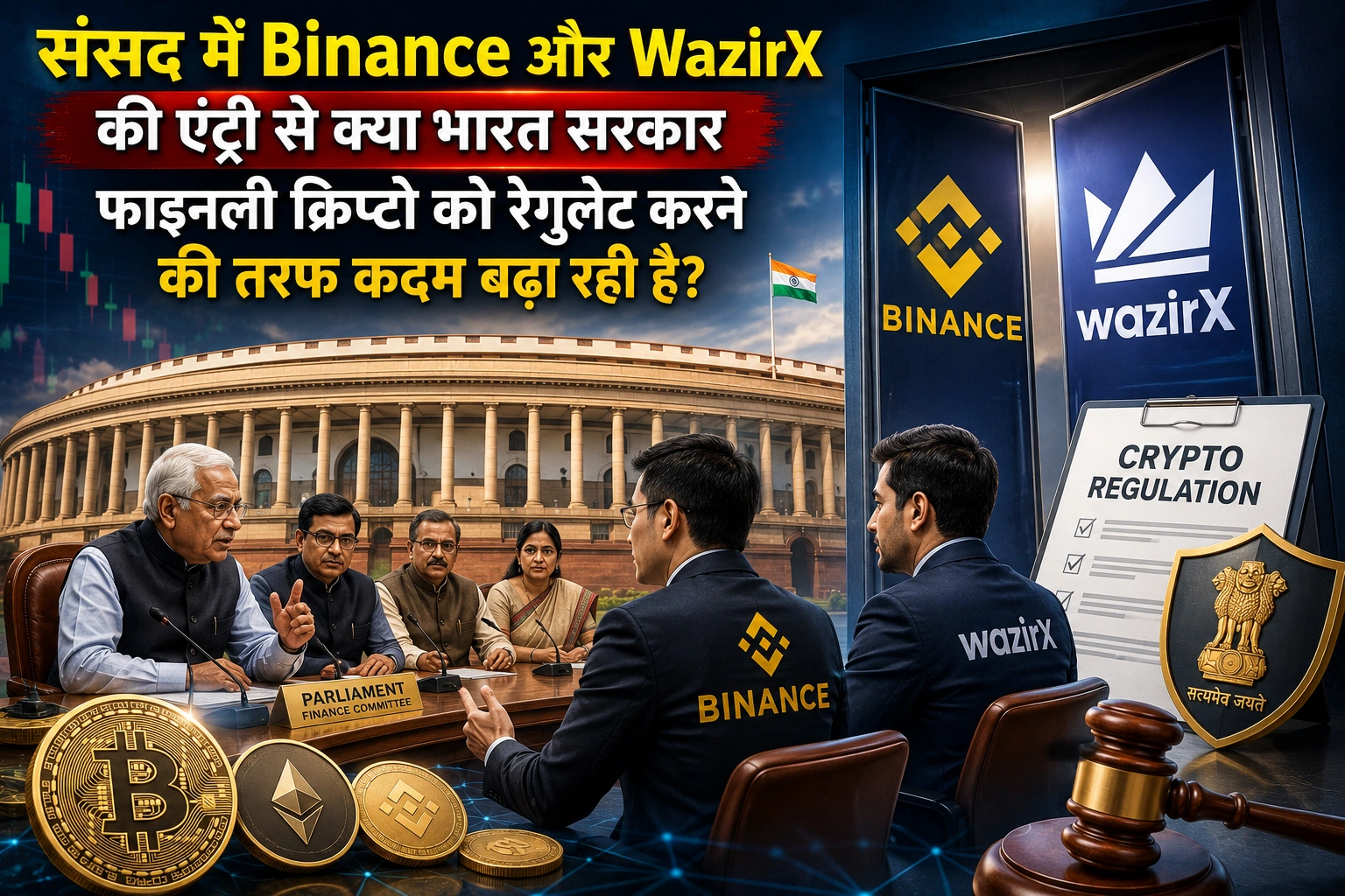 Crypto News India Binance and WazirX in Parliament