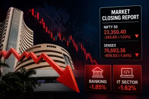 Share Market Closing Report Sharp Decline in 2 Major Sectors