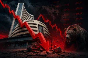 Which sectors are under the most pressure in Share Market Crash Today?